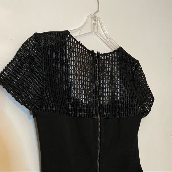 Roland Mouret x Banana Republic Black Cap Sleeve Sheath Dress - Picture 7 of 10